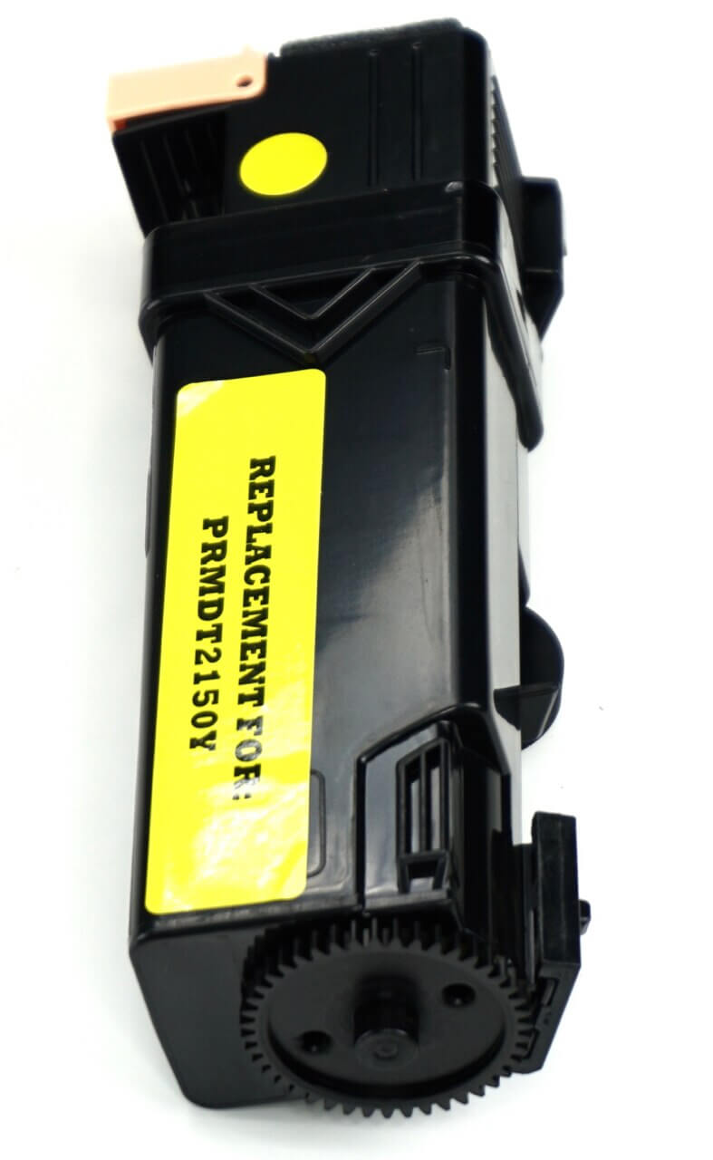 This is the second side view of the Dell NPDXG yellow replacement laserjet toner cartridge by NXT Premium toner