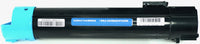 This is the back view of the Dell P614N cyan replacement laserjet toner cartridge by NXT Premium toner