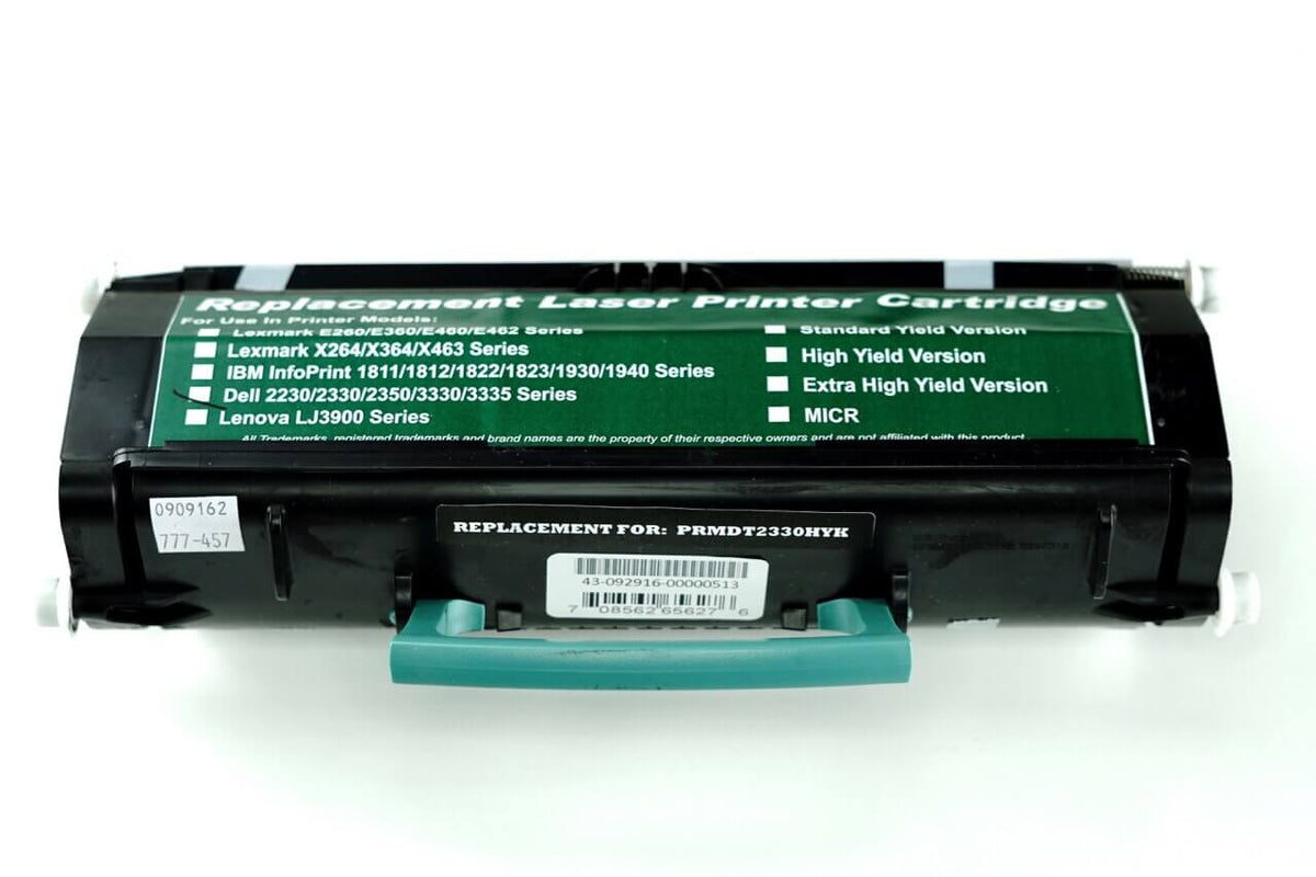 This is the front view of the Dell PK937 replacement laserjet toner cartridge by NXT Premium toner