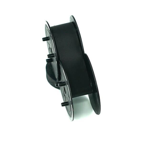Top view of GRC E201 black TWO-SPOOL UNIVERSAL PRINTING CALCULATOR RIBBONS (C-WIND)
