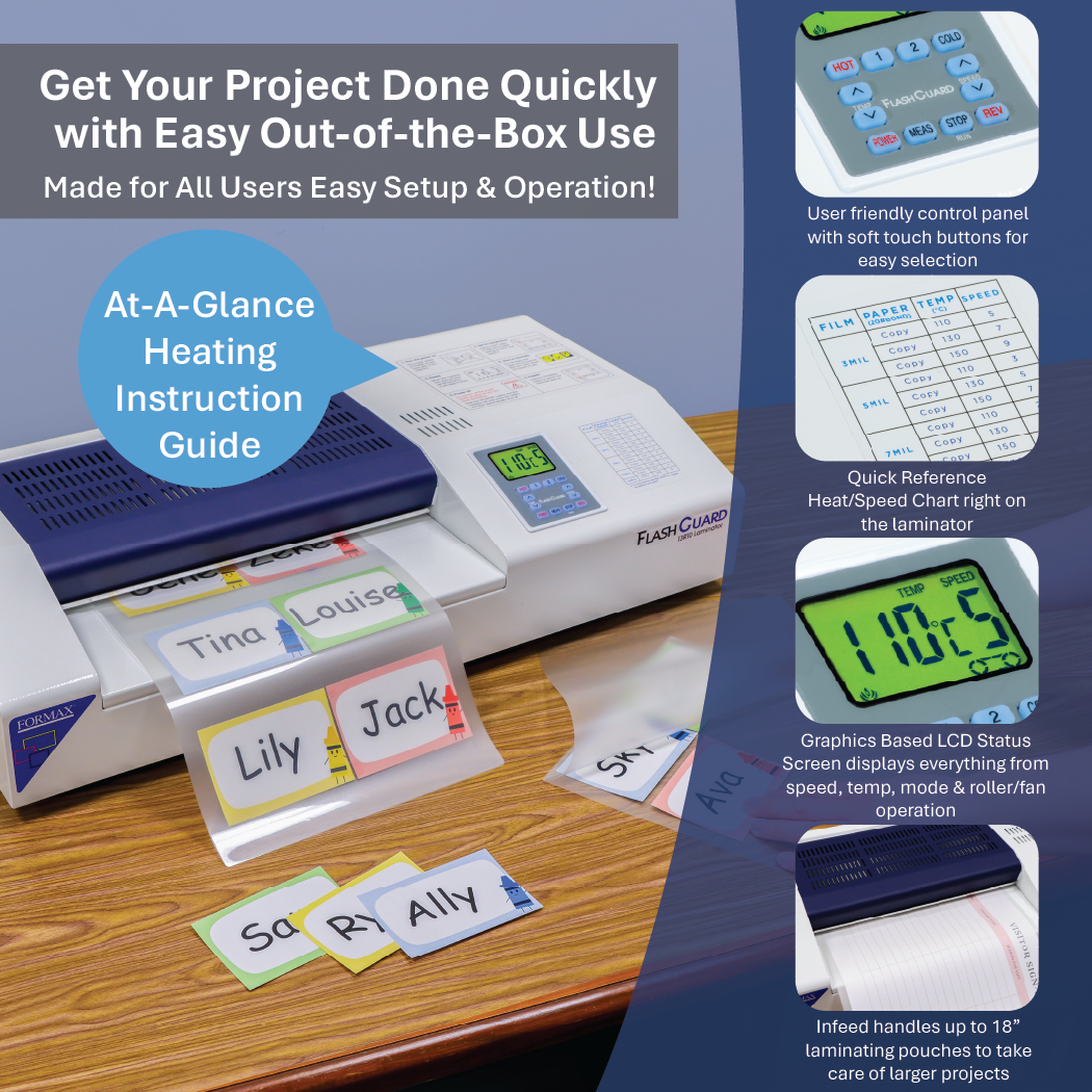 Formax FlashGuard 13R10 Laminator (In Use)