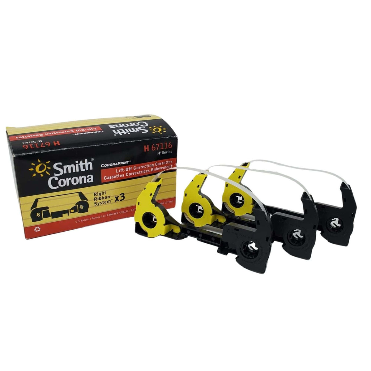 Smith Corona H67116 - Lift-Off Correcting Cassettes (3-Pack) (H67116) (Pack View)