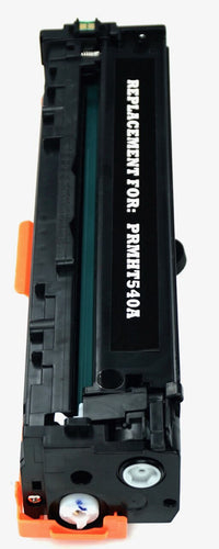 This is the right side view of the Hewlett Packard 125A black replacement laserjet toner cartridge by NXT Premium toner