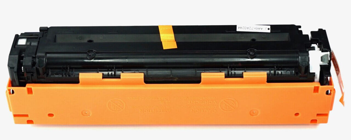 This is the back view of the Hewlett Packard 131A magenta replacement laserjet toner cartridge by NXT Premium toner