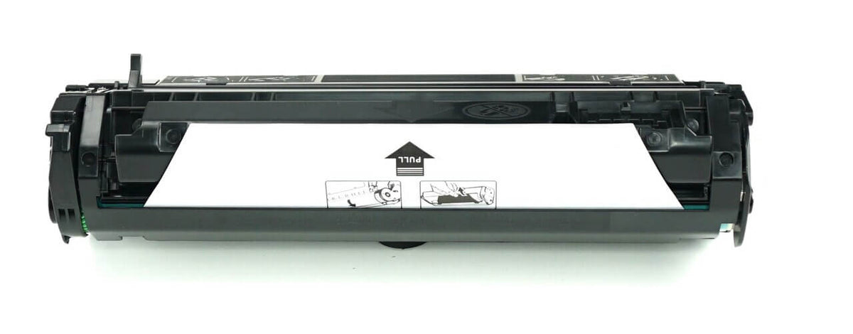 This is the back view of the Hewlett Packard 15X black replacement laserjet toner cartridge by NXT Premium toner