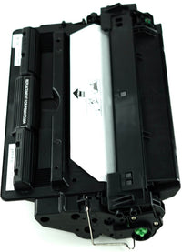 This is the left side view of the HP 16A black replacement laserjet toner cartridge by NXT Premium toner