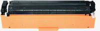 This is the back view of the Hewlett Packard 201X black replacement laserjet toner cartridge by NXT Premium toner