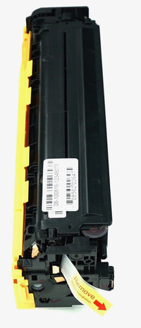 This is the side view of the Hewlett Packard 312A magenta replacement laserjet toner cartridge by NXT Premium toner