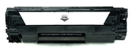 This is the front view of the Hewlett Packard 36A black replacement laserjet toner cartridge by NXT Premium toner