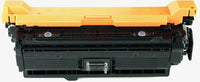 This is the back view of the Hewlett Packard 504X black replacement laserjet toner cartridge by NXT Premium toner