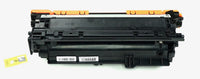 This is the back view of the Hewlett Packard 507A black replacement laserjet toner cartridge by NXT Premium toner