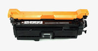 This is the front view of the Hewlett Packard 507X Black replacement laserjet toner cartridge by NXT Premium toner