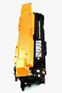 This is the side view of the Hewlett Packard 507X Black replacement laserjet toner cartridge by NXT Premium toner