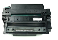This is the front view of the Hewlett Packard 51X black replacement laserjet toner cartridge by NXT Premium toner