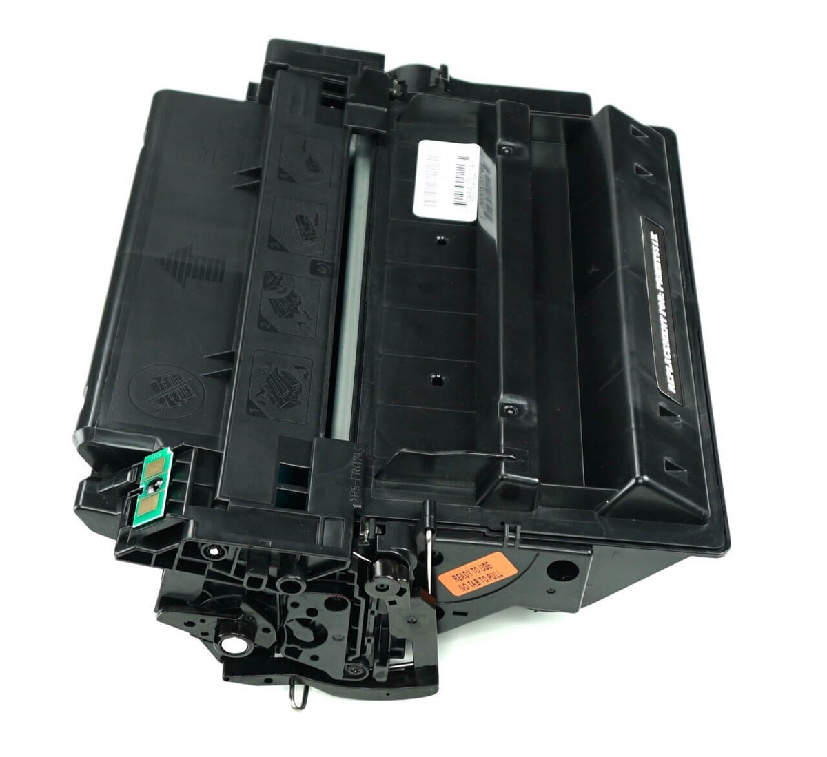 This is the side view of the Hewlett Packard 51X black replacement laserjet toner cartridge by NXT Premium toner