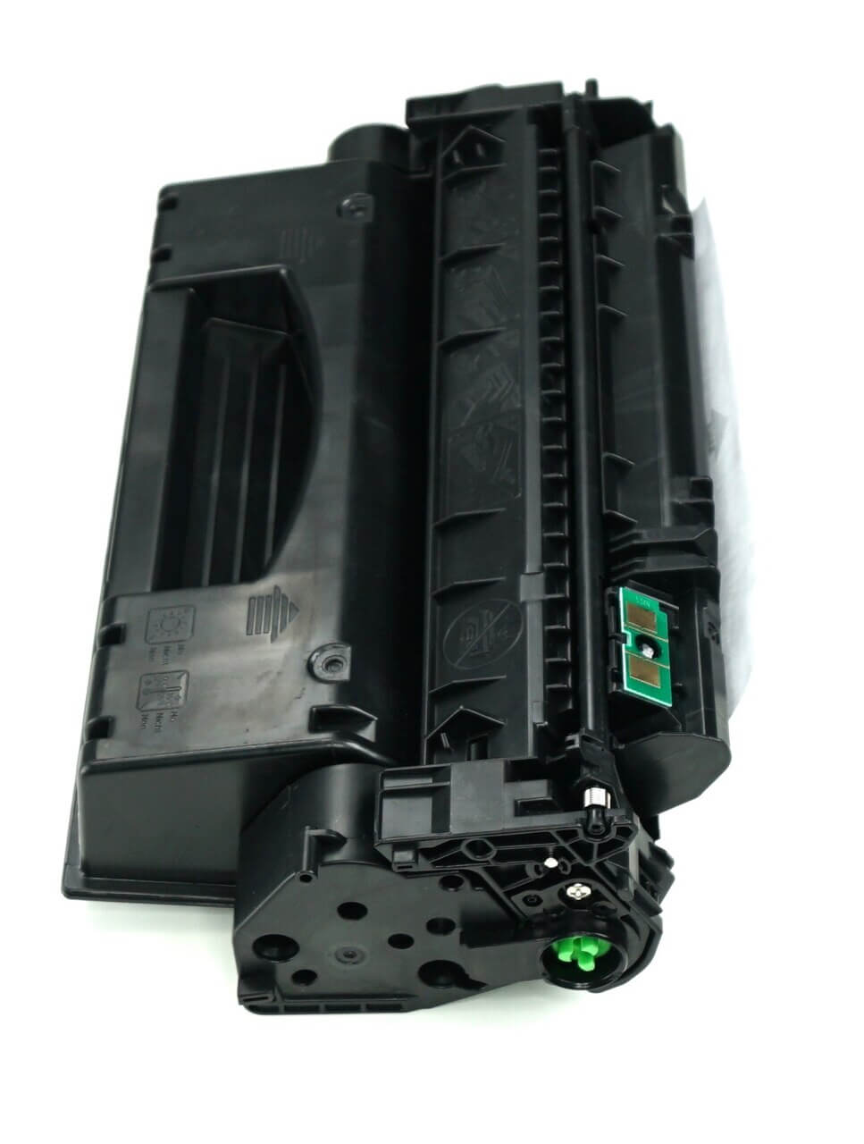 This is the second side view of the Hewlett Packard 53X black replacement laserjet toner cartridge by NXT Premium toner