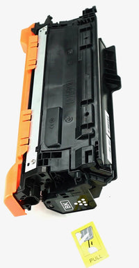 This is the second side view of the Hewlett Packard 647A black replacement laserjet toner cartridge by NXT Premium toner