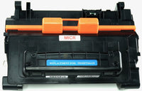 This is the front view of the Hewlett Packard 64A MICR replacement laserjet toner cartridge by NXT Premium toner
