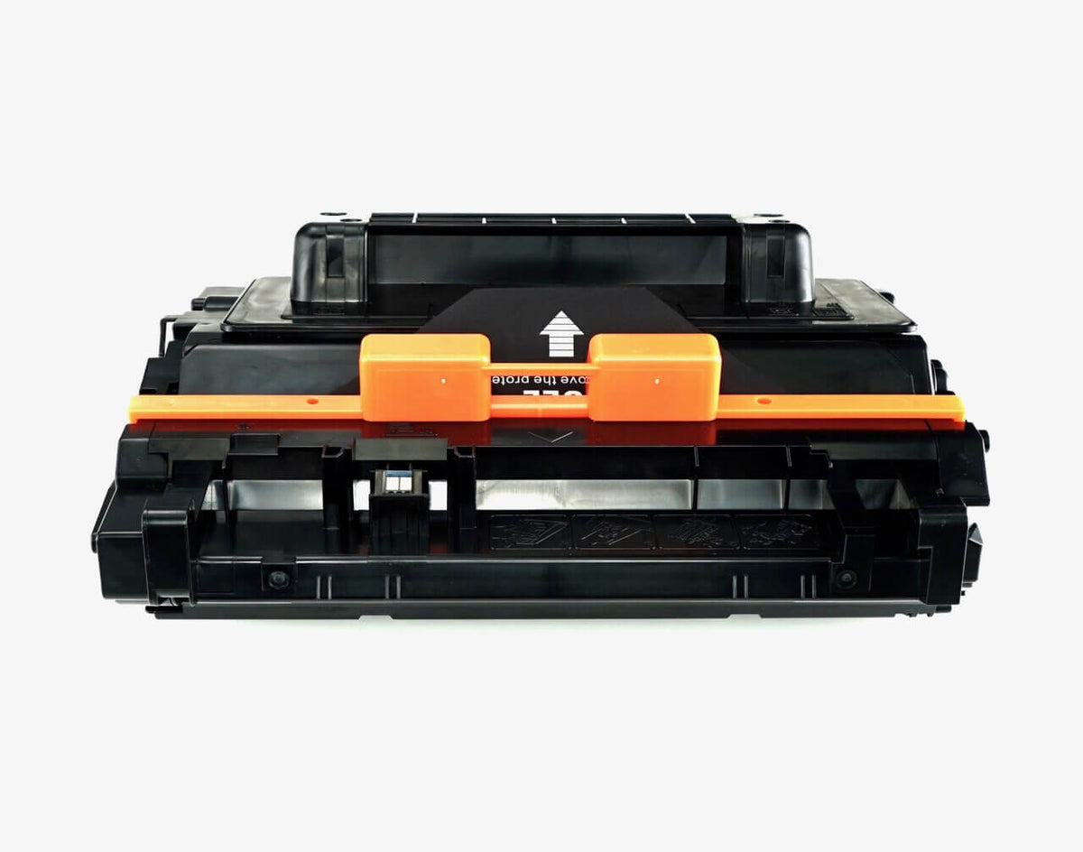 This is the back view of the HP 81A replacement laserjet toner cartridge by NXT Premium toner