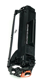 This is the side view of the Hewlett Packard 83X black replacement laserjet toner cartridge by NXT Premium toner