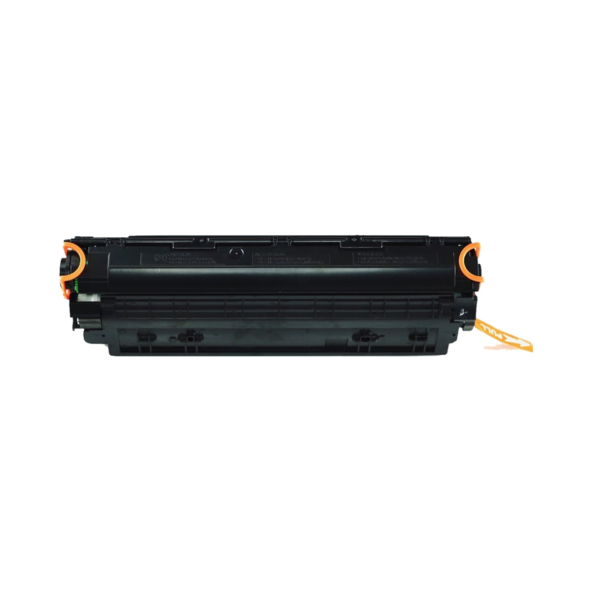 This is the back view of the HP 85A replacement laserjet toner cartridge by NXT Premium toner