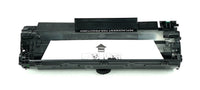 This is the back view of the Hewlett Packard 85X black replacement laserjet toner cartridge by NXT Premium toner