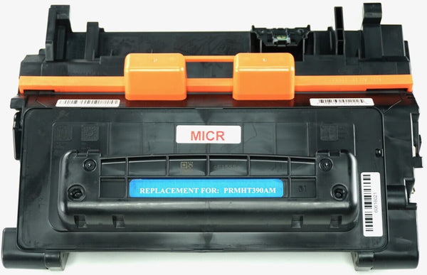 This is the front view of the Hewlett Packard 90A MICR replacement laserjet toner cartridge by NXT Premium toner