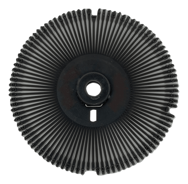 IBM Actionwriter Berlin 1012 Printwheel by Rarotype