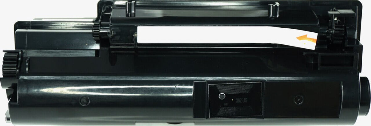 This is the back view of the Kyocera-Mita TK362 black replacement laserjet toner cartridge by NXT Premium toner