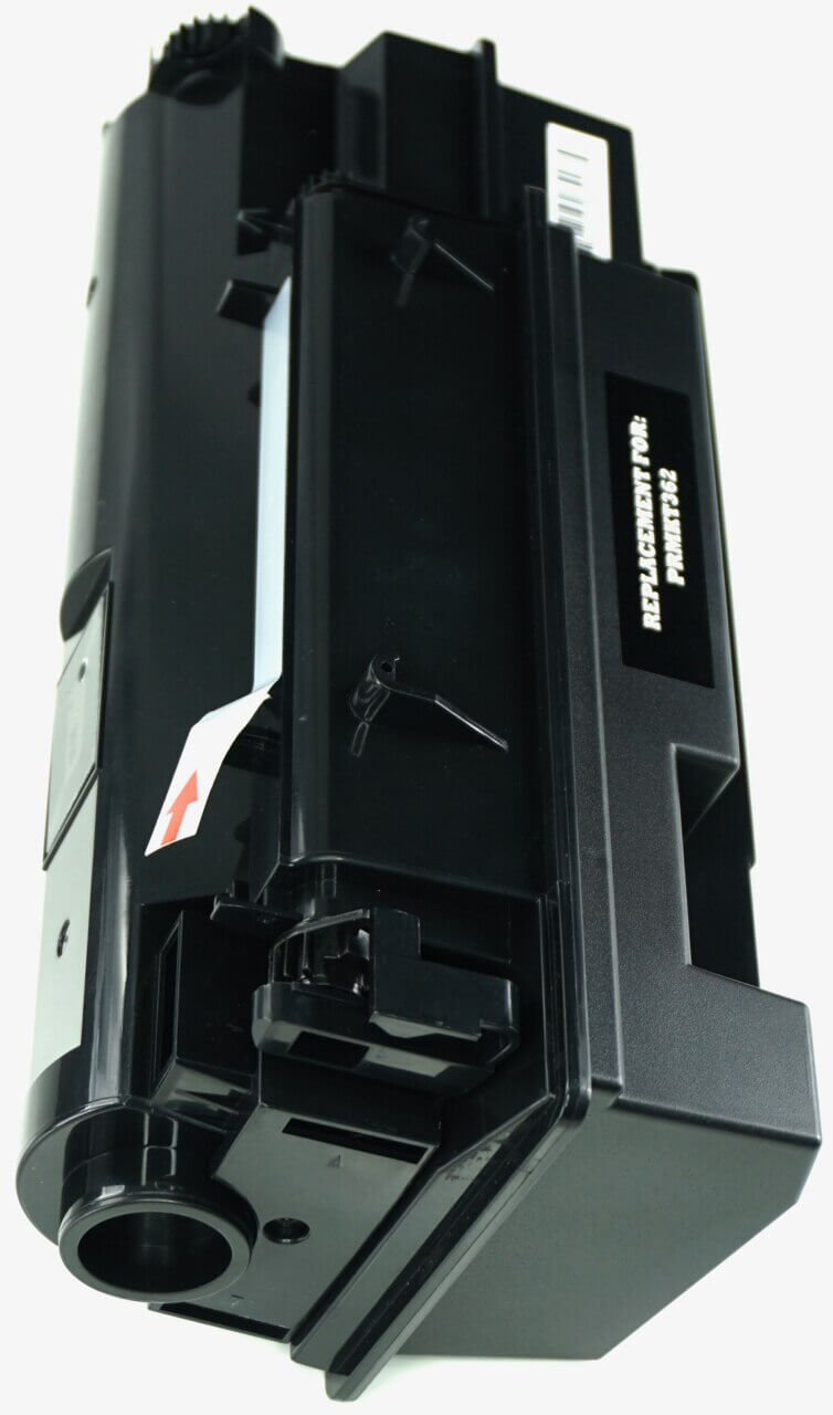 This is the right side view of the Kyocera-Mita TK362 black replacement laserjet toner cartridge by NXT Premium toner