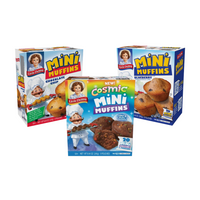 Little Debbie Mini Muffin Bundle includes 1 box each of Chocolate Chip, Blueberry, and Cosmic Mini Muffins