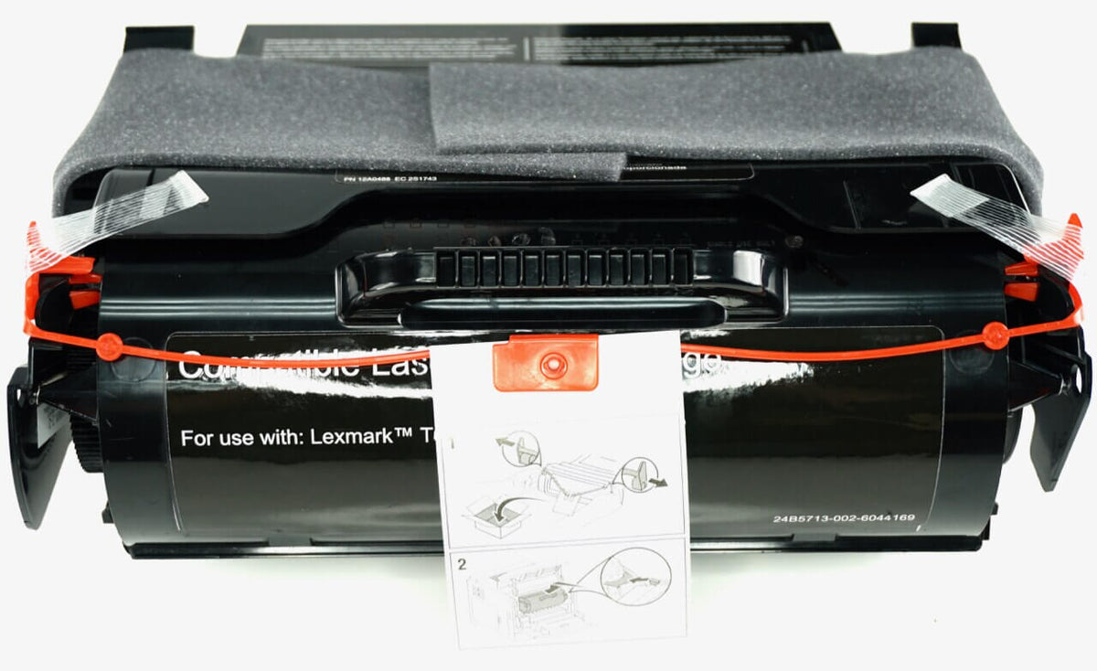 This is the front view of the Kyocera-Mita TK362 black replacement laserjet toner cartridge by NXT Premium toner