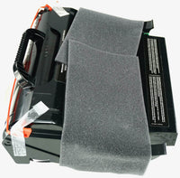 This is the left side view of the Lexmark T654X11A black replacement laserjet toner cartridge by NXT Premium toner