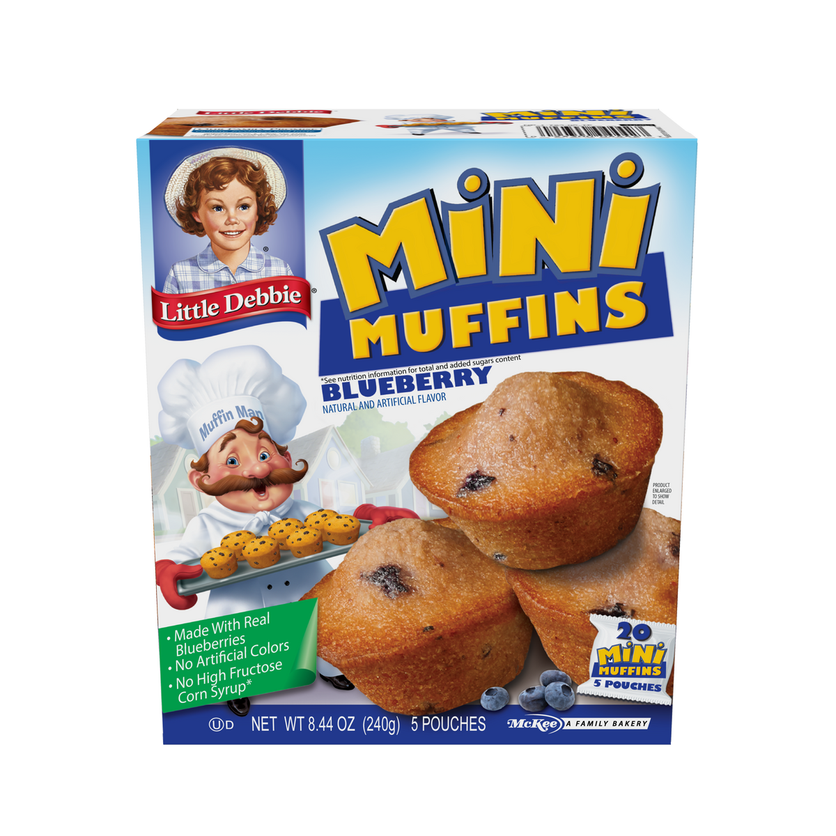 1 box of Little Debbie Blueberry Mini Muffins