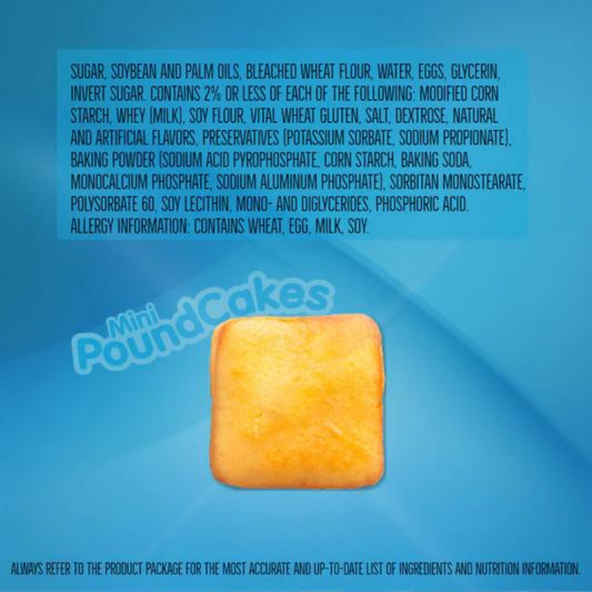Drake's Mini Pound Cakes (Ingredients)