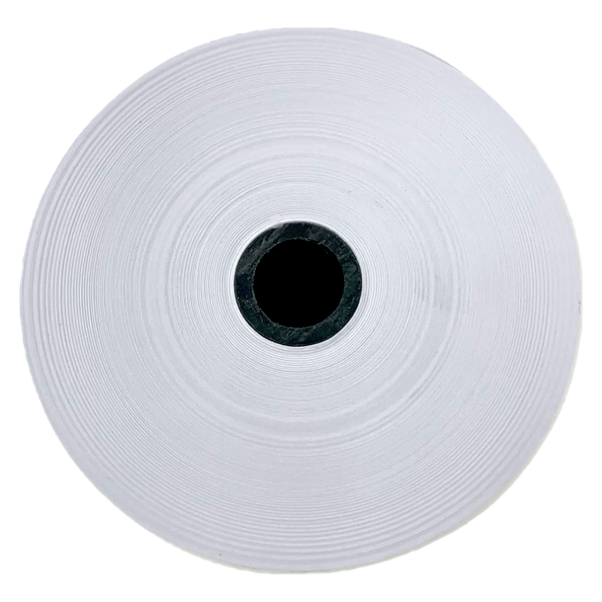 Monroe AR12225 2 1/4" x 150' Exclusive 20 Lb. Single-Ply Paper Rolls (12-Rolls) (AR12225) (Roll Side)