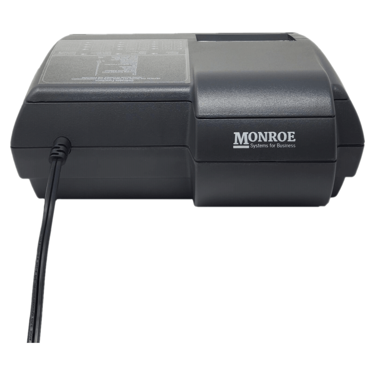 Monroe ClassicX Bundle - Includes (1) ClassicX Heavy-Duty Printing Calculator with a Foam Elevation Wedge, (6) M33X Ribbon Cartridges, and (12) Premium Paper Rolls (CLASSICXBSP1) (Back)
