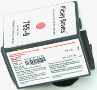 This is the left side view of the Pitney Bowes 765-9 Red replacement inkjet cartridge by NXT Premium toner