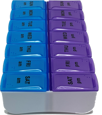 Med Manager Easy Push Button (7-Day) AM/PM Pill Organizer