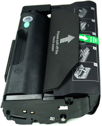 This is the right side view of the Ricoh Aficio SP3500 black replacement laserjet toner cartridge by NXT Premium toner