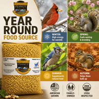 Wakefield Virginia Peanuts 25 lb wildlife food for squirrels, birds, deer, and chipmunks year round
