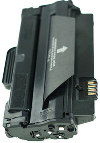 This is the left side view of the Samsung MLT-D105L black replacement laserjet toner cartridge by NXT Premium toner