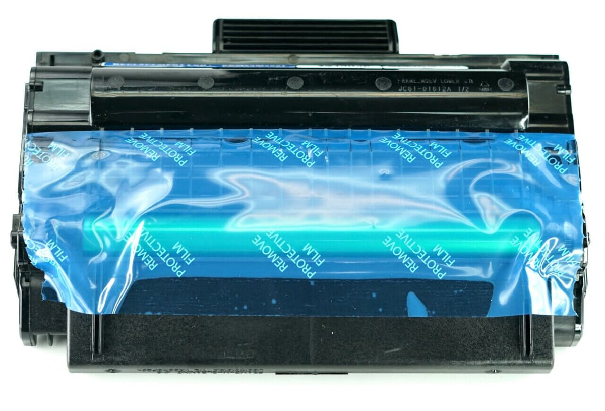 This is the front view of the Samsung MLT-D206L black replacement laserjet toner cartridge by NXT Premium toner
