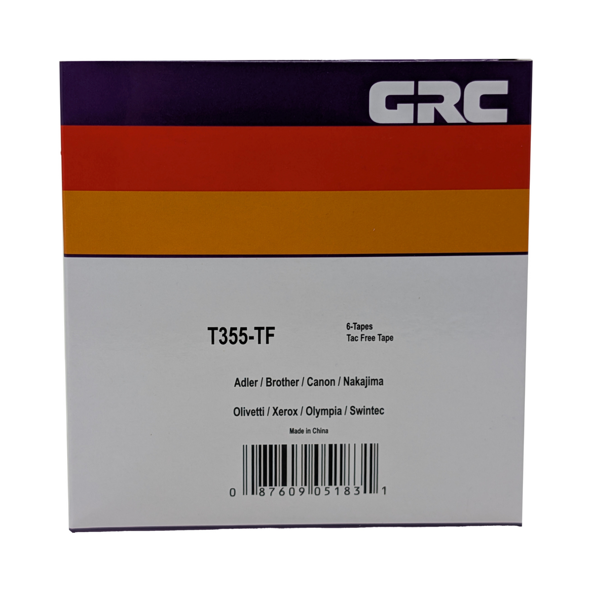 GRC Compatible Lift Off Correction Tape Replacement for Brother 3015 Correction Tape