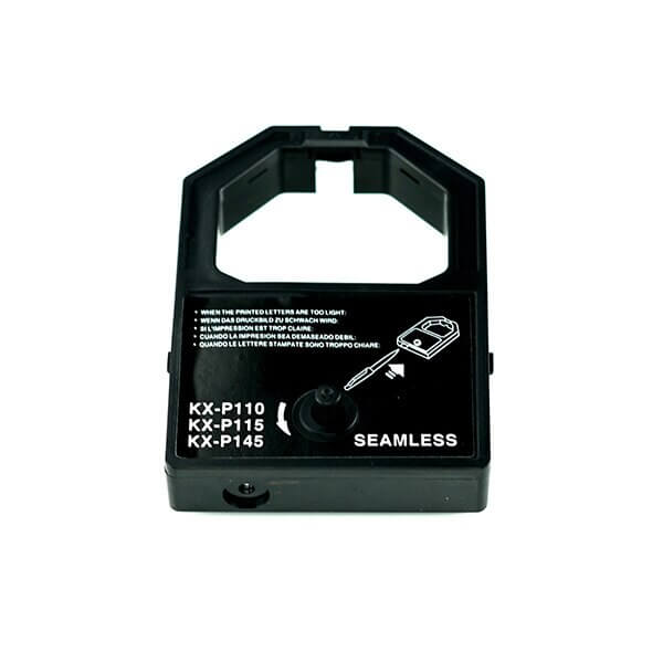 Front view of GRC T526 black PANASONIC KX- P1124 replacement ribbon