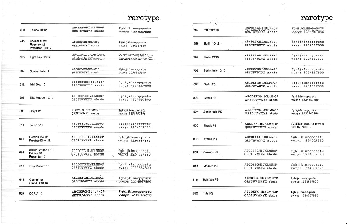IBM Actionwriter Presentor 10 Printwheel by Rarotype
