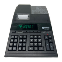 Monroe UltimateX Bundle - Includes (1) UltimateX Heavy-Duty Printing Calculator with a Foam Elevation Wedge, (6) M33X Ribbon Cartridges, and (12) Premium Paper Rolls (ULTXBSP1) (Calculator Only)