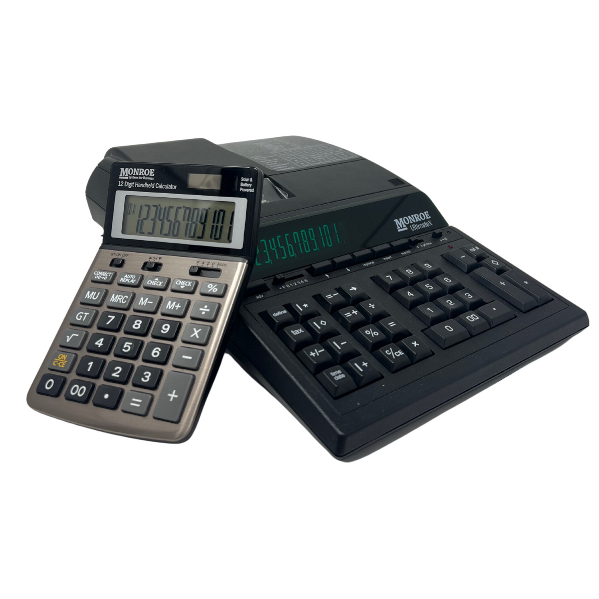 Monroe UltimateX 12-Digit Programmable Heavy-Duty Accounting Printing Calculator With Edit & Reprint Capabilities (ULTXB) (Handheld)