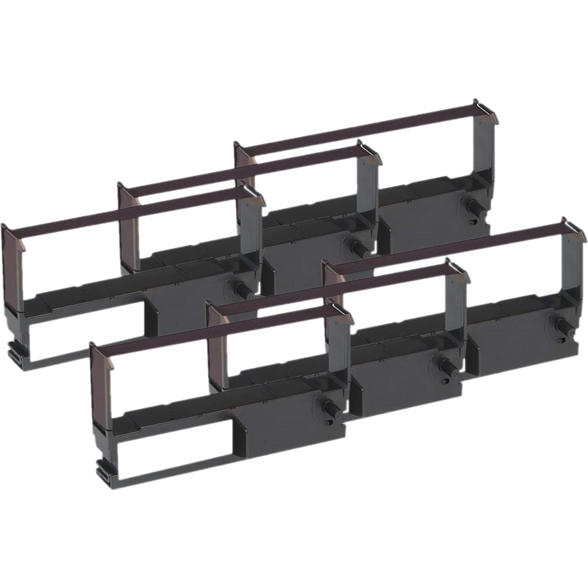 Monroe Compatible Epson ERC-32BK Black Ribbon Cartridges, 6 Pack