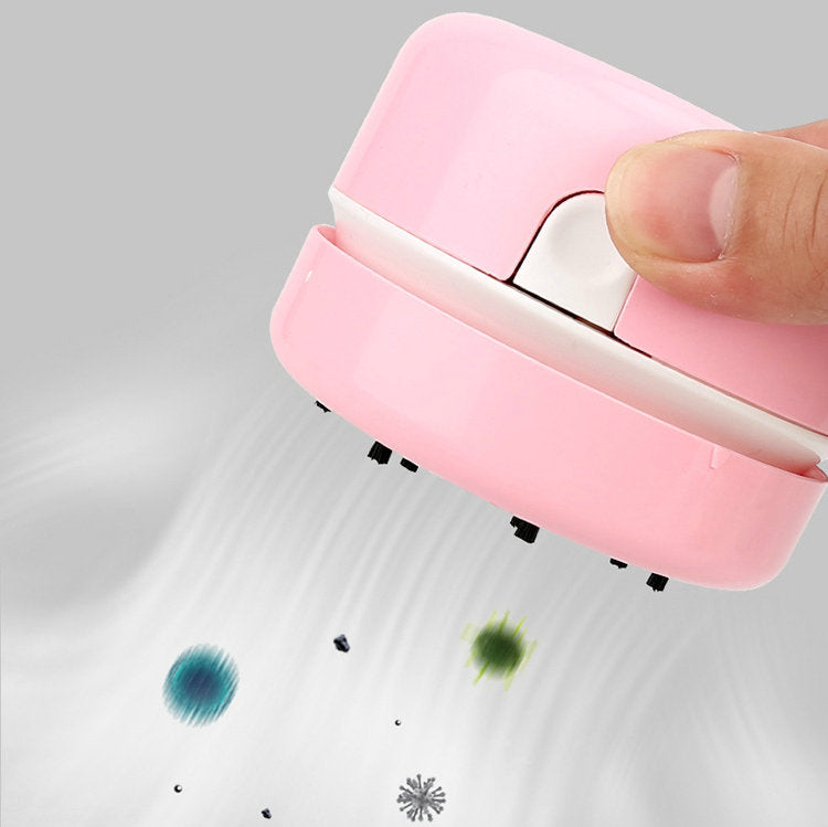 Portable Mini Desktop Vacuum Cleaner for Office, Home, and Keyboard Cleaning